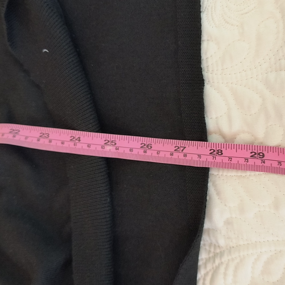 Boston Proper Black Spilt sleeve open front Shrug sz M - Picture 10 of 12